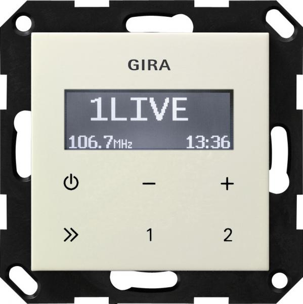 Gira UP-Radio RDS o. Lautsprecher System 55 Cremeweiss 228401