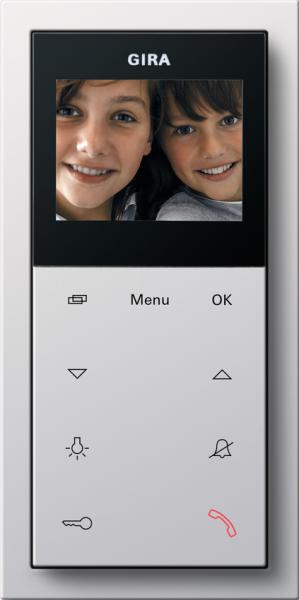 Gira Wohnungsstation Video AP Plus Flaechenschalter Reinweiss 1239112