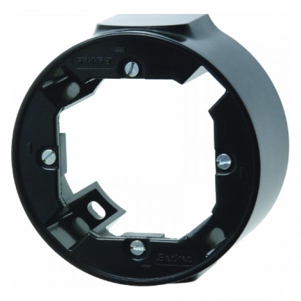 Berker Aufputz-Rahmen 1fach schwarz, glaenzend Serie 1930 100101