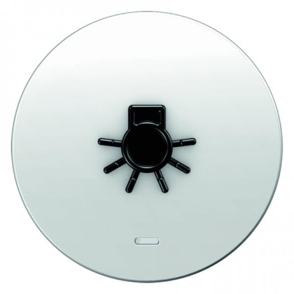 Berker Wippe mit klarer Linse und abtastbarem Symbol Licht polarweiss, glaenzend Berker R 16512049
