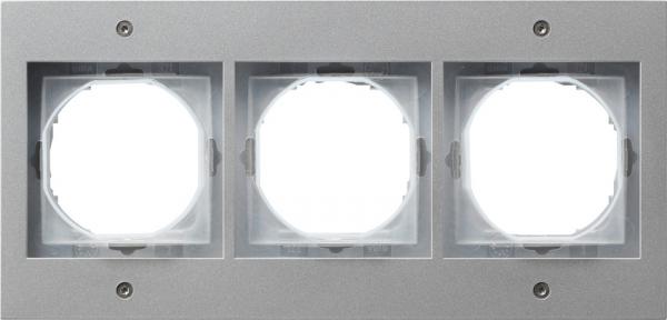 Gira Abdeckrahmen 3fach Gira TX_44 (WG UP) Farbe Alu 021365