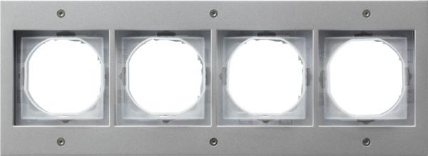 Gira Abdeckrahmen 4fach Gira TX_44 (WG UP) Farbe Alu 021465