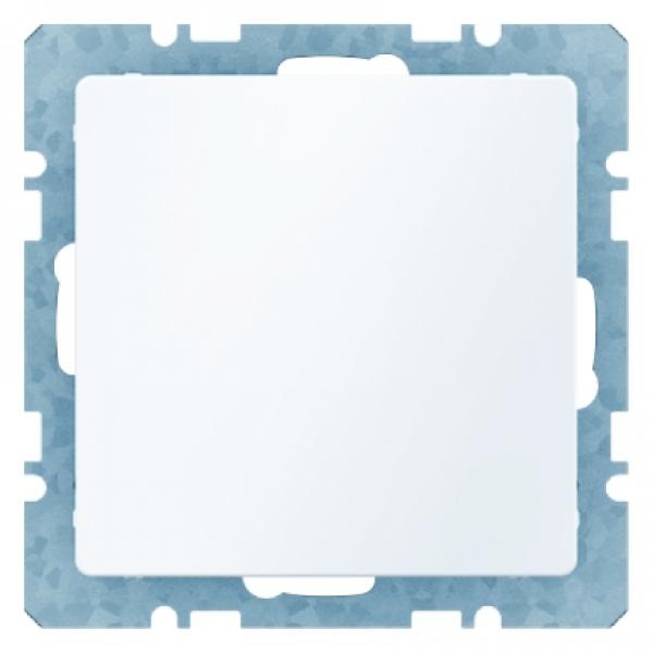 Berker Blindverschluss mit Zentralstueck polarweiss samt Berker Q.1/Q.3 6710096089