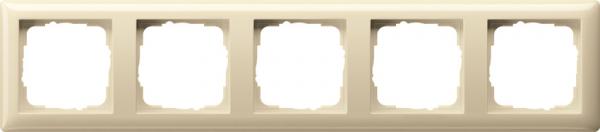 Gira Abdeckrahmen 5fach Standard 55 Cremewei§ 021501