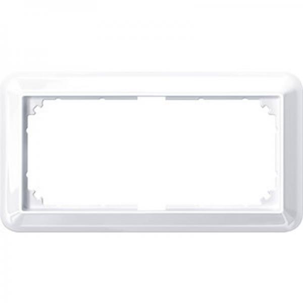 Merten ATELIER-M-Rahmen, 2fach ohne Mittelsteg, aktivweiss glaenzend 388825