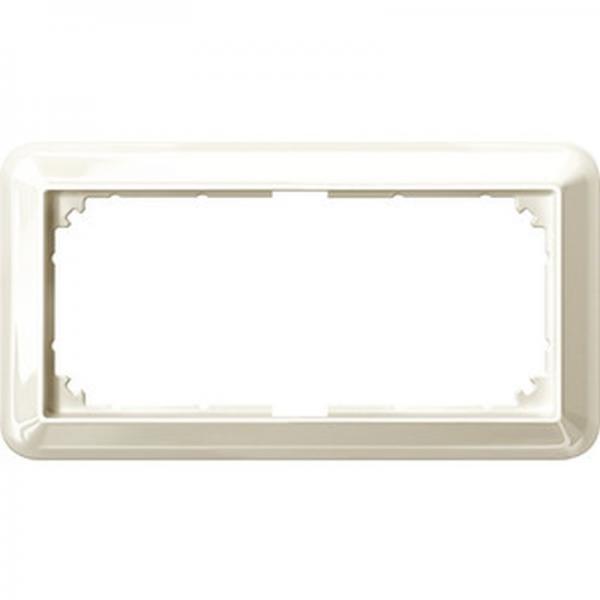 Merten ATELIER-M-Rahmen, 2fach ohne Mittelsteg, weiss glaenzend 388844