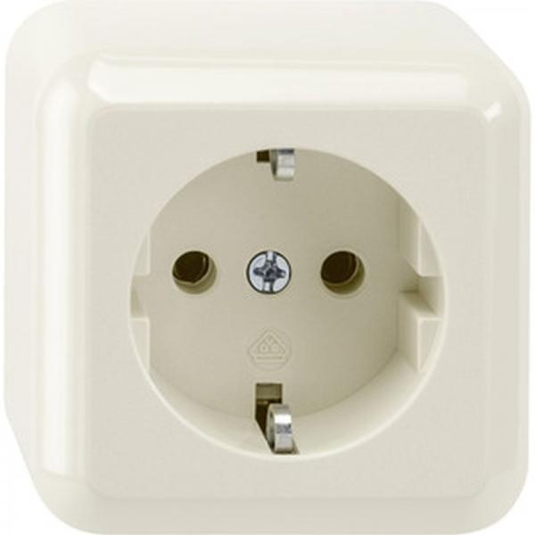 Merten AUFPUTZ Steckdose mit KS weiss MEG2300-8744