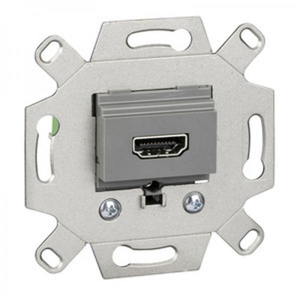 Merten HDMI-Anschlussdosen-Einsatz 1-fach, mausgrau MEG4583-0000