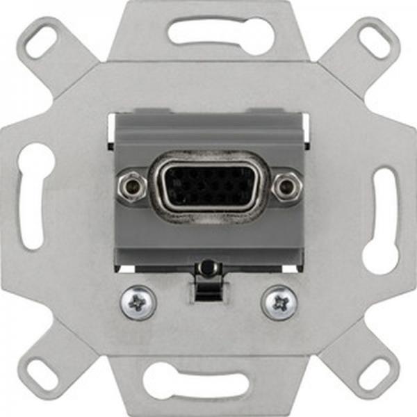 Merten VGA-Anschlussdosen-Einsatz 1-fach, mausgrau MEG4585-0000