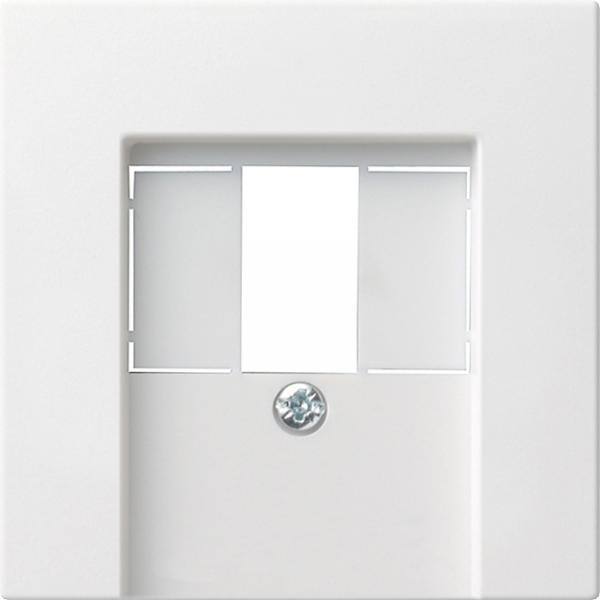 Gira System 55 Abdeckung TAE/Audio/USB Reinwei§ gl_nzend 027603