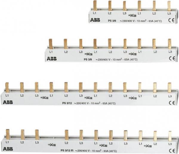 ABB PS3/6 3Phasenschiene pro M compact 6 Module