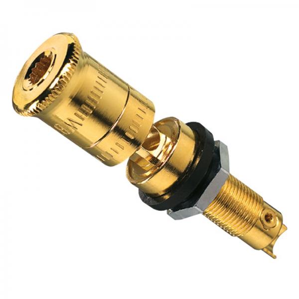 JUNG Lautsprecher-Pol-Klemme, High-End, schwarz, verdrehgesicherte Montage LPK63SW