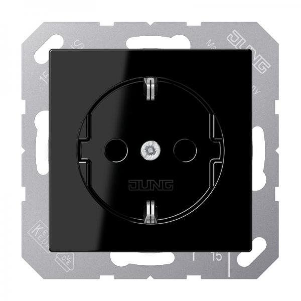 Jung A500 Steckdose Schwarz A1520SW