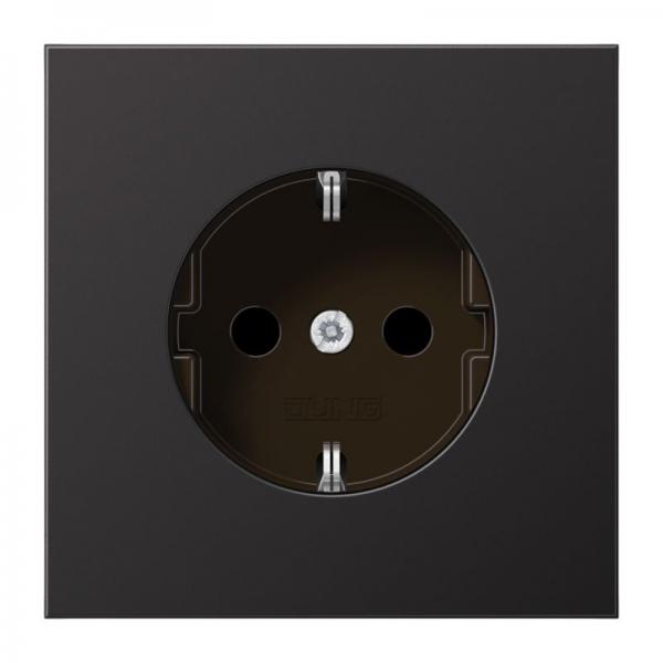 Jung LS990 Steckdose mit KS Messing-Dark AL1520KID