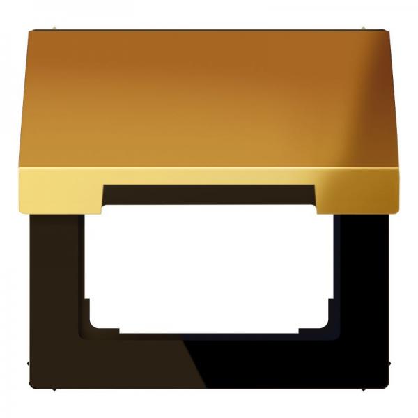 Jung LS990 Klappdeckel fuer Steckdosen und Abdeckung 50x50 mm Gold GO2990KL