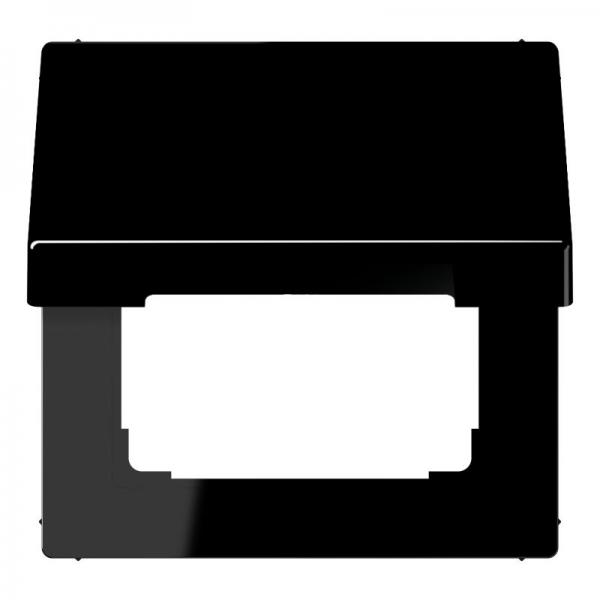 Jung LS990 Klappdeckel fuer Steckdosen und Abdeckung 50 x 50 mm Schwarz LS990KLSW