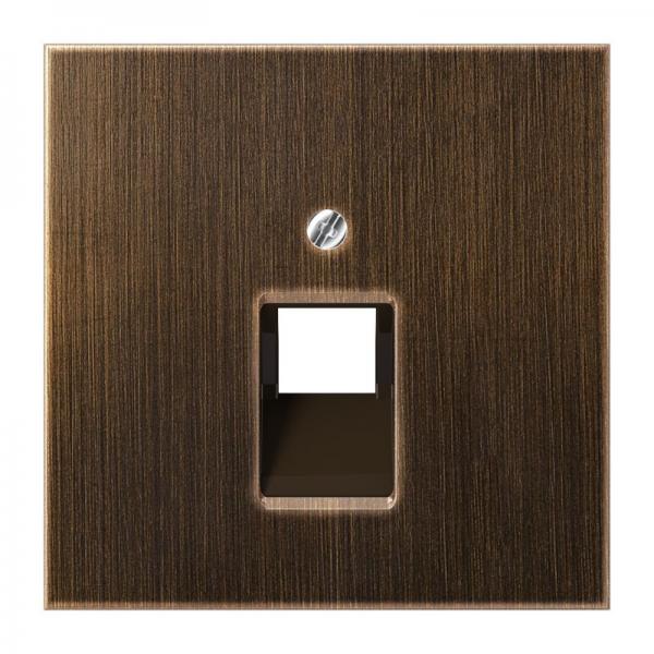 Jung LS990 UAE/ISDN 1 xRJ45 Abdeckung messing-Dark ME2969-1UAAT