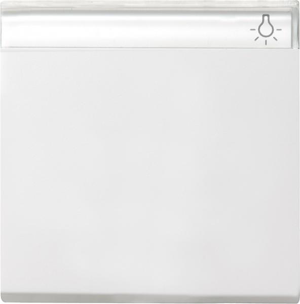 Gira System 55 Wippe mit Beschriftungsfeld Reinwei§ gl_nzend 029903