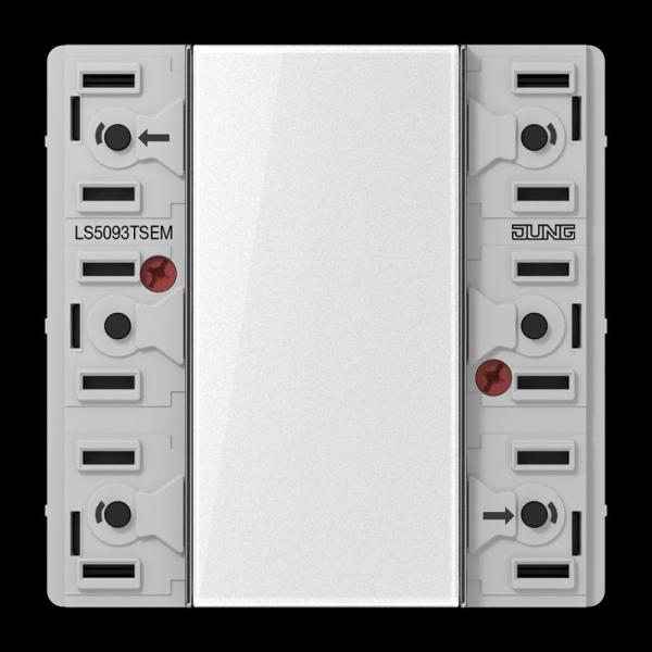 Jung Tastsensor-Erweiterungsmodul 3fach Standard, F50, Serie LS LS5093TSEM