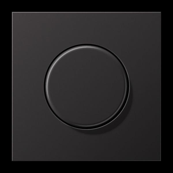 Jung Abdeckung für Drehdimmer, Aluminium lackiert, Serie LS, dark (lackiertes Aluminium) AL1940D