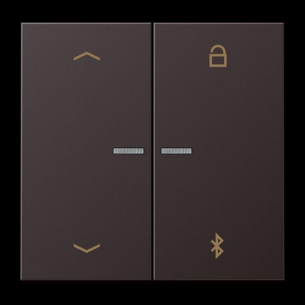 Jung LB-ManagementTimer Universal Bluetooth® "Pfeile", Aluminium lackiert, Serie LS, dark (lackiertes Aluminium) AL1751PBTD