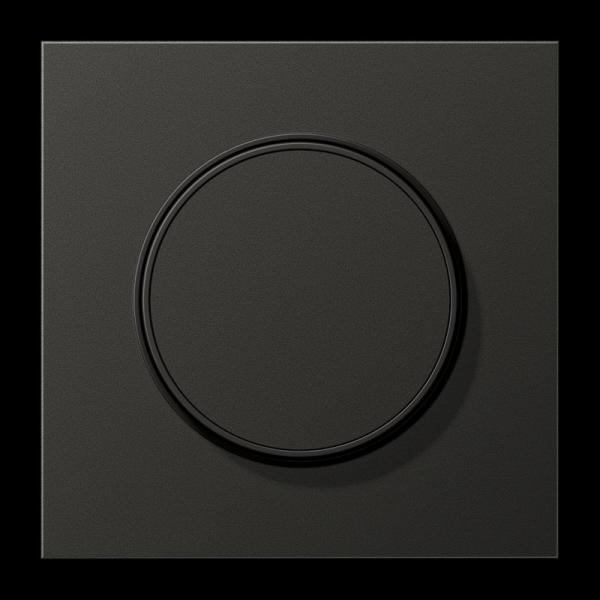 Jung Abdeckung für Drehdimmer, Aluminium lackiert, Serie LS, anthrazit (lackiertes Aluminium) AL1740AN
