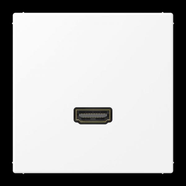 Jung Multimedia-Anschlusssystem HDMI, Serie LS, schneeweiß matt MALS1112WWM