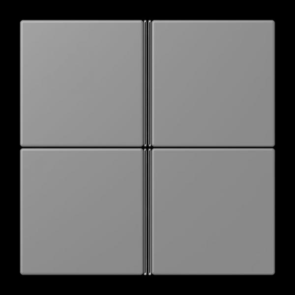 Jung Tastensatz 4fach, F40, Serie LS, gris 31 LC404TSA203