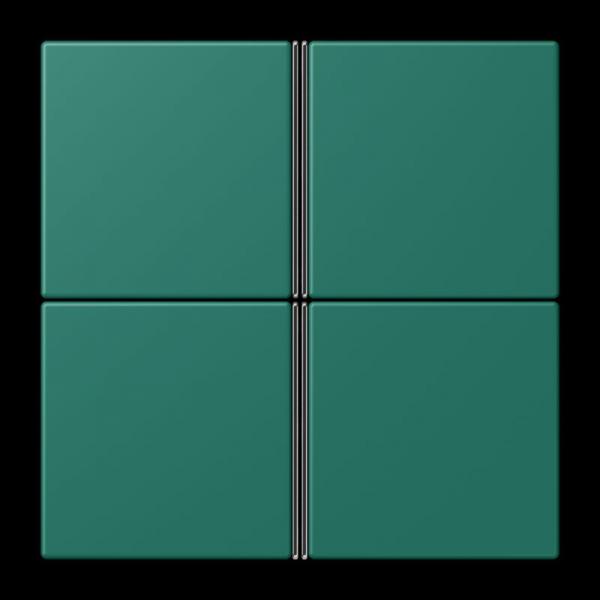 Jung Tastensatz 4fach, F40, Serie LS, vert anglais LC404TSA216