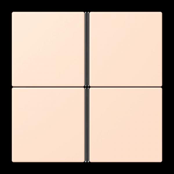 Jung Tastensatz 4fach, F40, Serie LS, rose pâle LC404TSA228