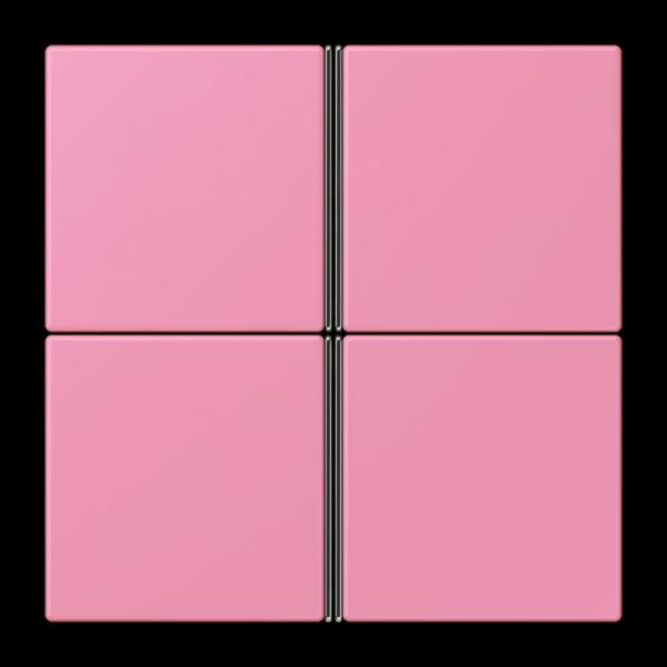 Jung Tastensatz 4fach, F40, Serie LS, rose vif LC404TSA246