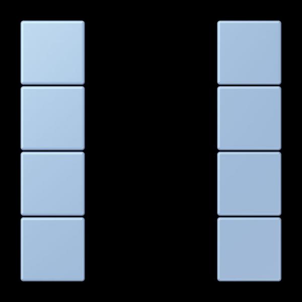 Jung Tastensatz 4fach, F50, Serie LS, outremer moyen LC504TSA207