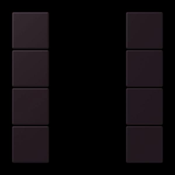 Jung Tastensatz 4fach, F50, Serie LS, noir d'ivoire LC504TSA248
