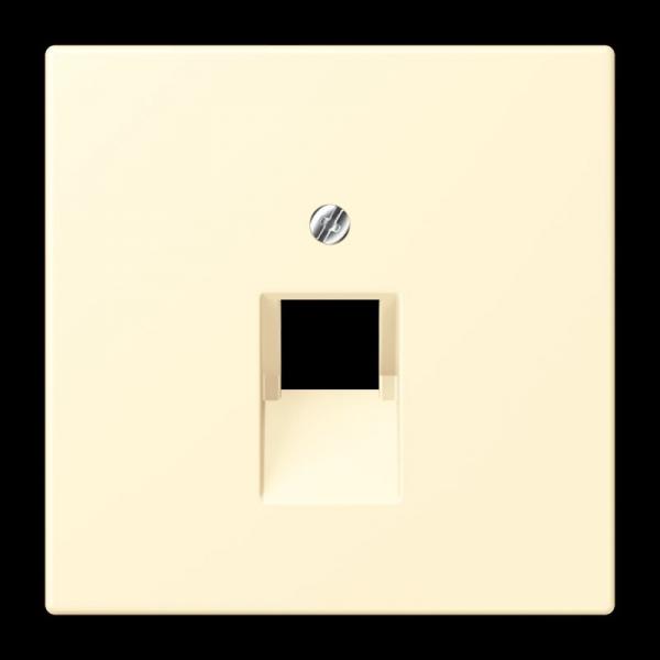 Jung Abdeckung für IAE/UAE-Anschlussdosen 1 x 8-polig, Thermoplast lackiert, Serie LS, blanc LC969-1UA201