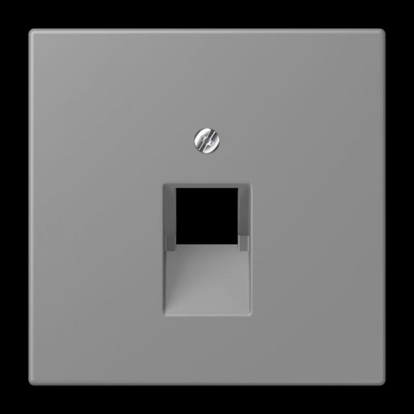 Jung Abdeckung für IAE/UAE-Anschlussdosen 1 x 8-polig, Thermoplast lackiert, Serie LS, gris 31 LC969-1UA203