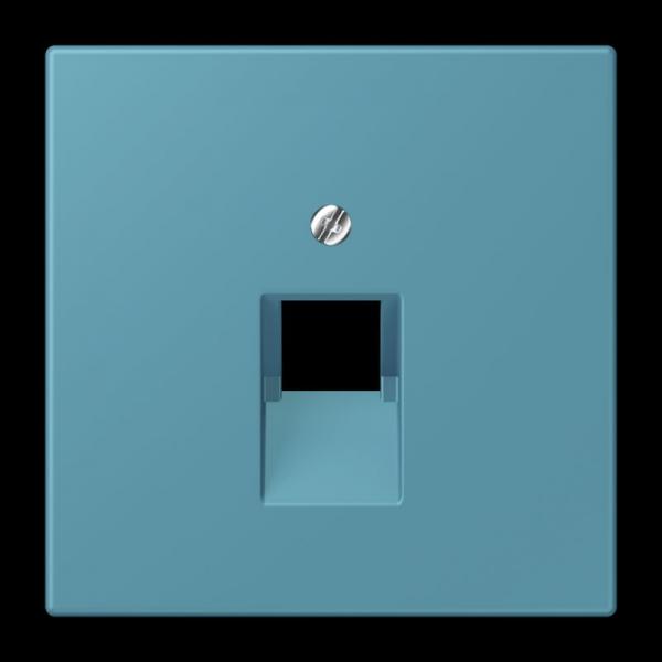 Jung Abdeckung für IAE/UAE-Anschlussdosen 1 x 8-polig, Thermoplast lackiert, Serie LS, céruléen vif LC969-1UA212