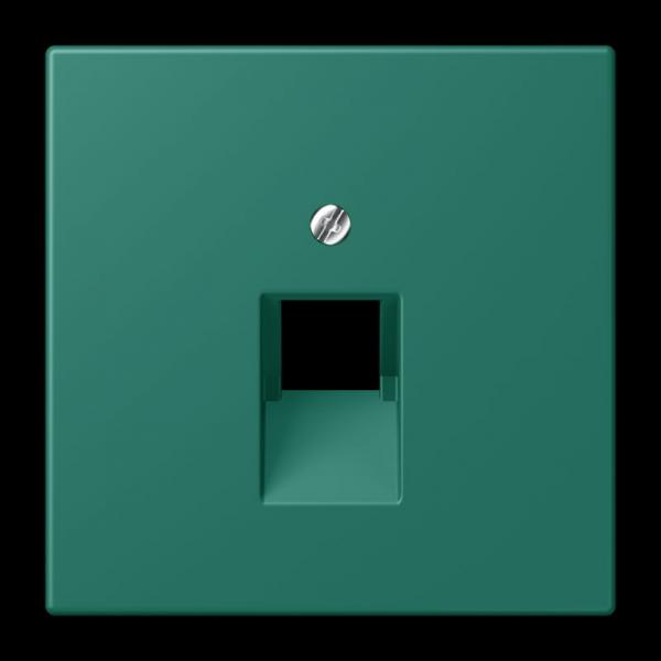 Jung Abdeckung für IAE/UAE-Anschlussdosen 1 x 8-polig, Thermoplast lackiert, Serie LS, vert anglais LC969-1UA216