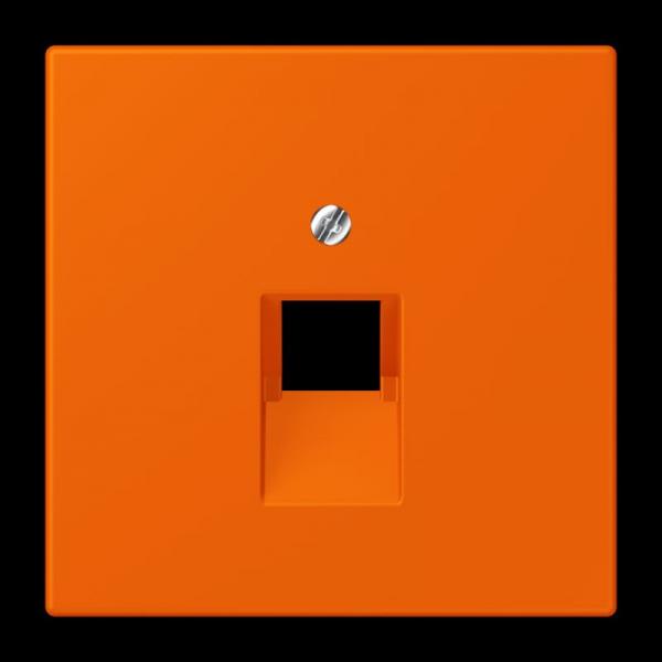 Jung Abdeckung für IAE/UAE-Anschlussdosen 1 x 8-polig, Thermoplast lackiert, Serie LS, orange LC969-1UA224