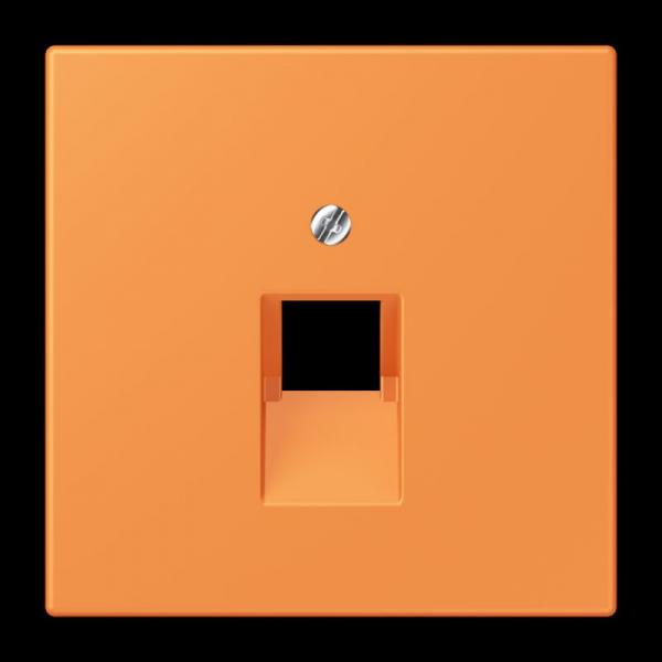 Jung Abdeckung für IAE/UAE-Anschlussdosen 1 x 8-polig, Thermoplast lackiert, Serie LS, orange clair LC969-1UA225