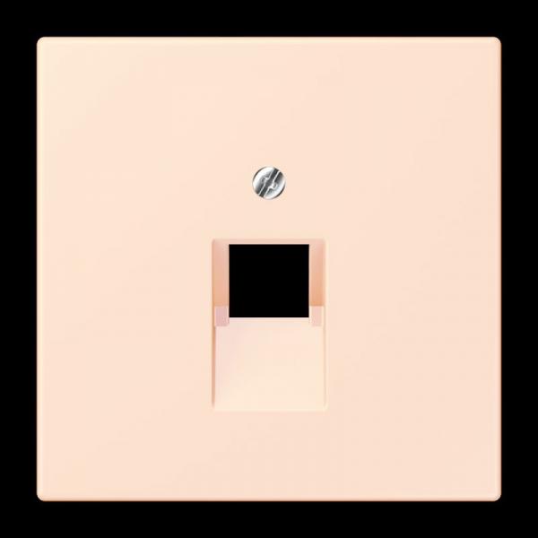 Jung Abdeckung für IAE/UAE-Anschlussdosen 1 x 8-polig, Thermoplast lackiert, Serie LS, orange pâle LC969-1UA226