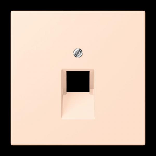 Jung Abdeckung für IAE/UAE-Anschlussdosen 1 x 8-polig, Thermoplast lackiert, Serie LS, rose pâle LC969-1UA228