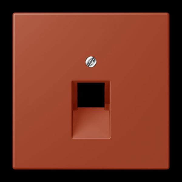Jung Abdeckung für IAE/UAE-Anschlussdosen 1 x 8-polig, Thermoplast lackiert, Serie LS, l'ocre rouge LC969-1UA232