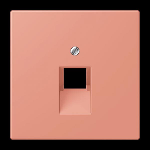 Jung Abdeckung für IAE/UAE-Anschlussdosen 1 x 8-polig, Thermoplast lackiert, Serie LS, l'ocre rouge moyen LC969-1UA233