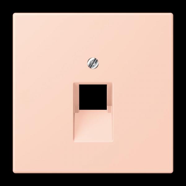 Jung Abdeckung für IAE/UAE-Anschlussdosen 1 x 8-polig, Thermoplast lackiert, Serie LS, l'ocre rouge clair LC969-1UA234