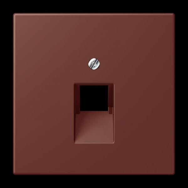 Jung Abdeckung für IAE/UAE-Anschlussdosen 1 x 8-polig, Thermoplast lackiert, Serie LS, terre sienne brûlée 31 LC969-1UA235