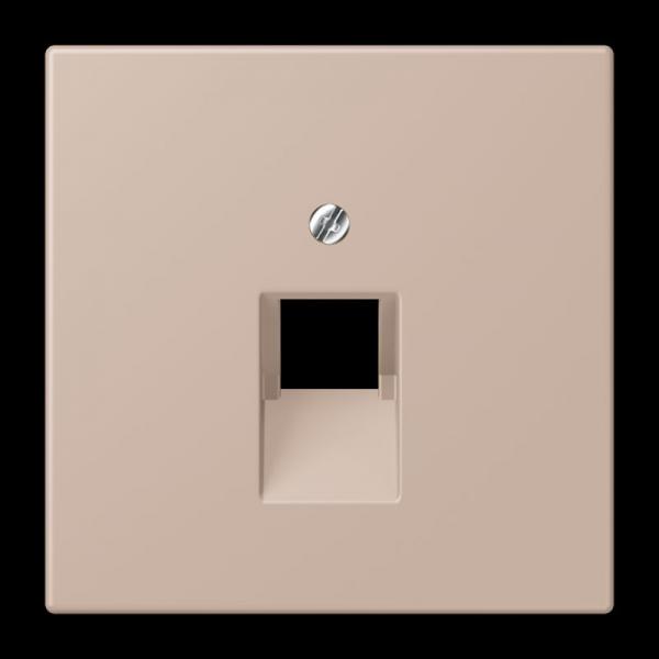 Jung Abdeckung für IAE/UAE-Anschlussdosen 1 x 8-polig, Thermoplast lackiert, Serie LS, ombre brûlée claire LC969-1UA240