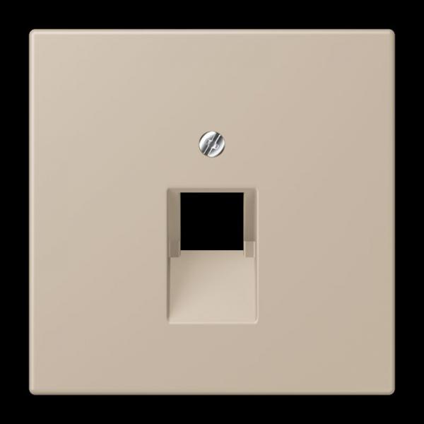 Jung Abdeckung für IAE/UAE-Anschlussdosen 1 x 8-polig, Thermoplast lackiert, Serie LS, ombre naturelle claire LC969-1UA243