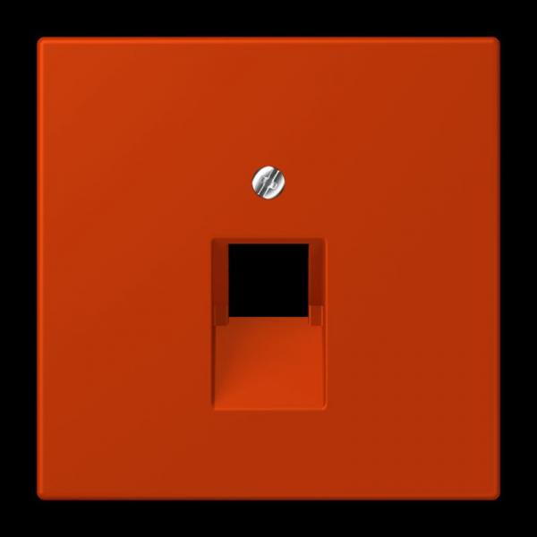 Jung Abdeckung für IAE/UAE-Anschlussdosen 1 x 8-polig, Thermoplast lackiert, Serie LS, rouge vermillon 59 LC969-1UA244