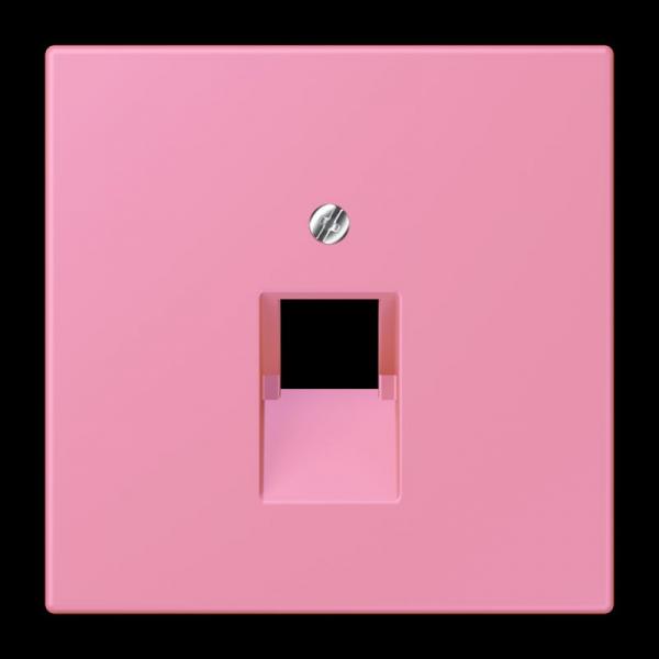 Jung Abdeckung für IAE/UAE-Anschlussdosen 1 x 8-polig, Thermoplast lackiert, Serie LS, rose vif LC969-1UA246