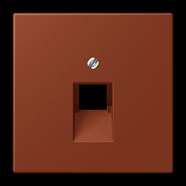 Jung Abdeckung für IAE/UAE-Anschlussdosen 1 x 8-polig, Thermoplast lackiert, Serie LS, terre sienne brûlée 59 LC969-1UA247